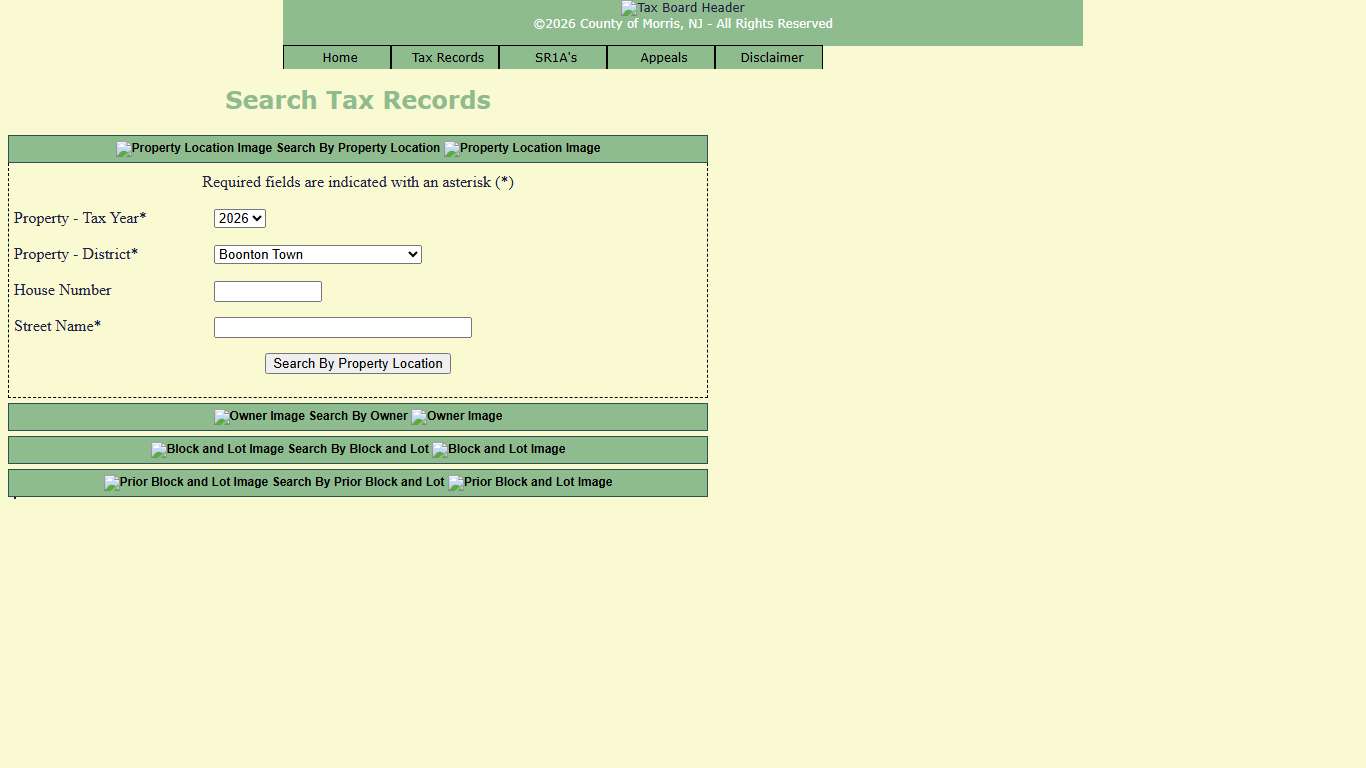 Search Tax Records