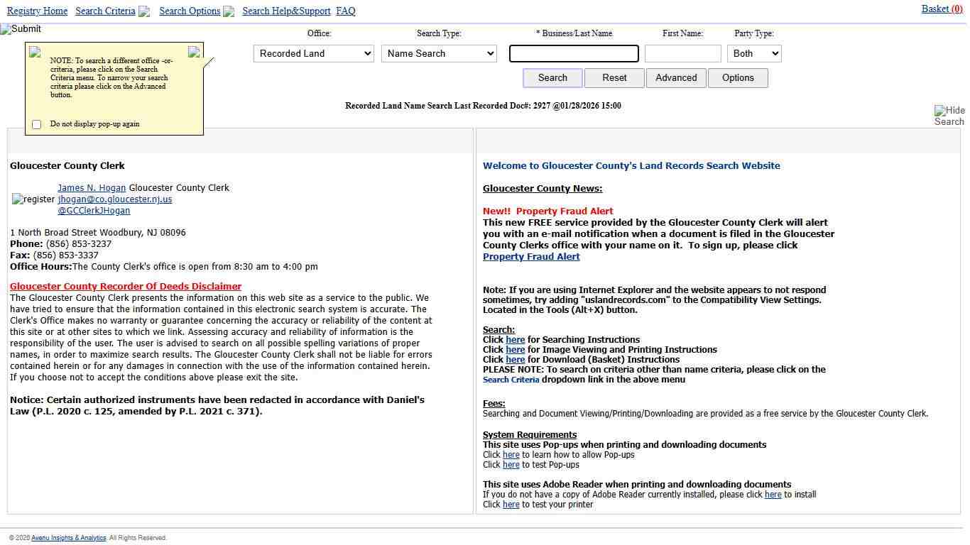 Welcome to 20/20 Perfect Vision Land Records I2